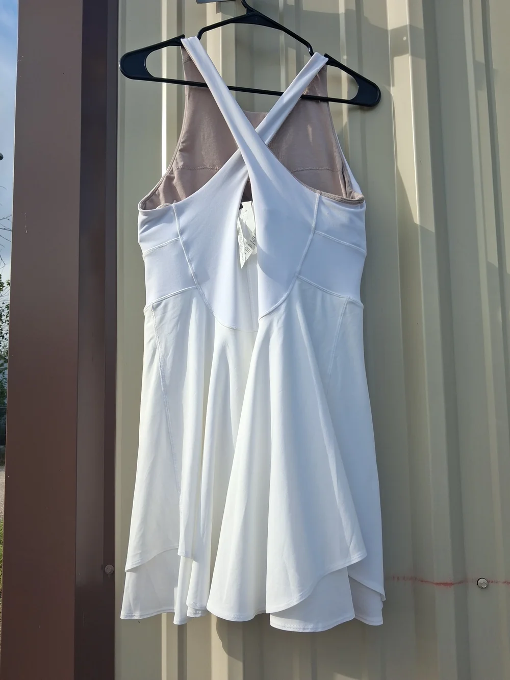 lululemon athletica White Sleeveless Fit-and-Flare Midi Dress